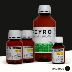 Kit vopsea MDF RAL 9004